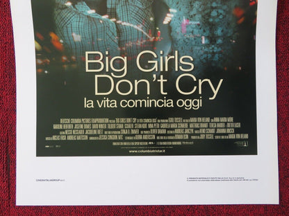 BIG GIRLS DONT CRY ITALIAN LOCANDINA (27.5"x13") POSTER ANNA MARIA 2002 Movie posters
