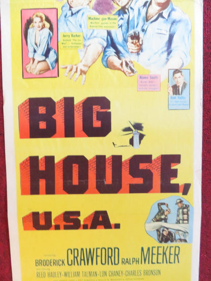 BIG HOUSE, U.S.A. US INSERT (14"x 36") POSTER B. CRAWFORD RALPH MEEKER 1955 Rendezvous Cinema Movie posters