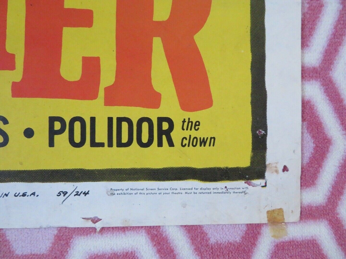 BIG JEETER / LAUTA MANCIA US ONE SHEET POSTER SYLVAN ORLANDO 1959 Rendezvous Cinema Movie posters