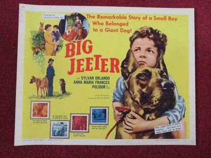 BIG JEETER US HALF SHEET (22"x 28") POSTER SYLVAN ORLANDO 1959 Movie posters