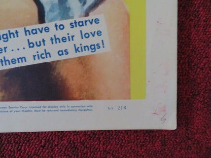 BIG JEETER US HALF SHEET (22"x 28") POSTER SYLVAN ORLANDO 1959 Movie posters