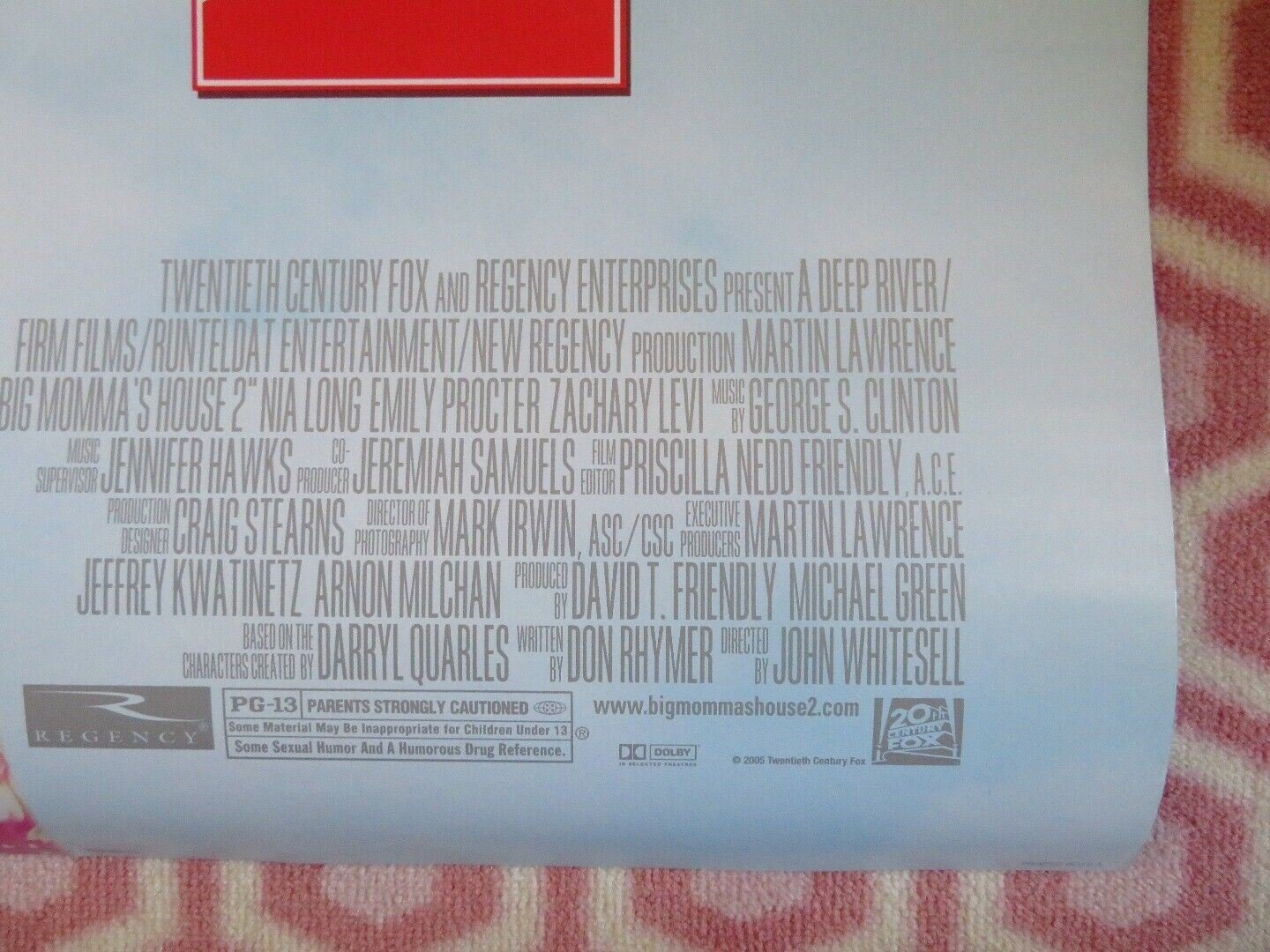 BIG MOMMA'S HOUSE 2 US ROLLED POSTER MARTIN LAWRENCE 2006 Movie posters