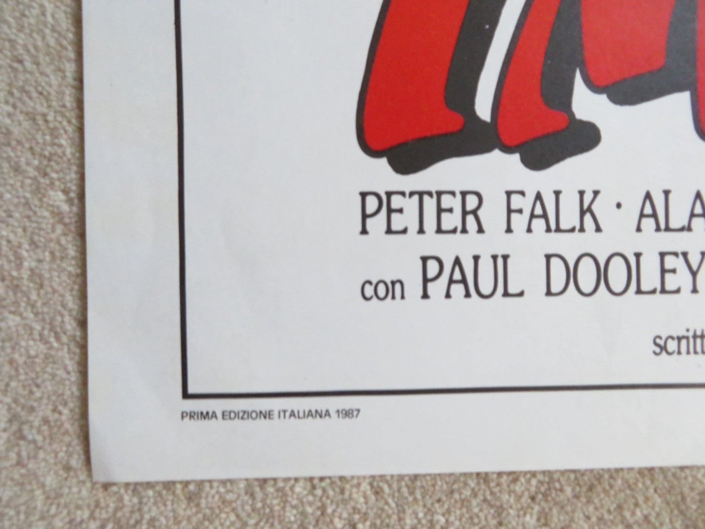 BIG TROUBLE ITALIAN 2 FOGLIO POSTER PETER FALK ALAN ARKIN 1986 Rendezvous Cinema Movie posters