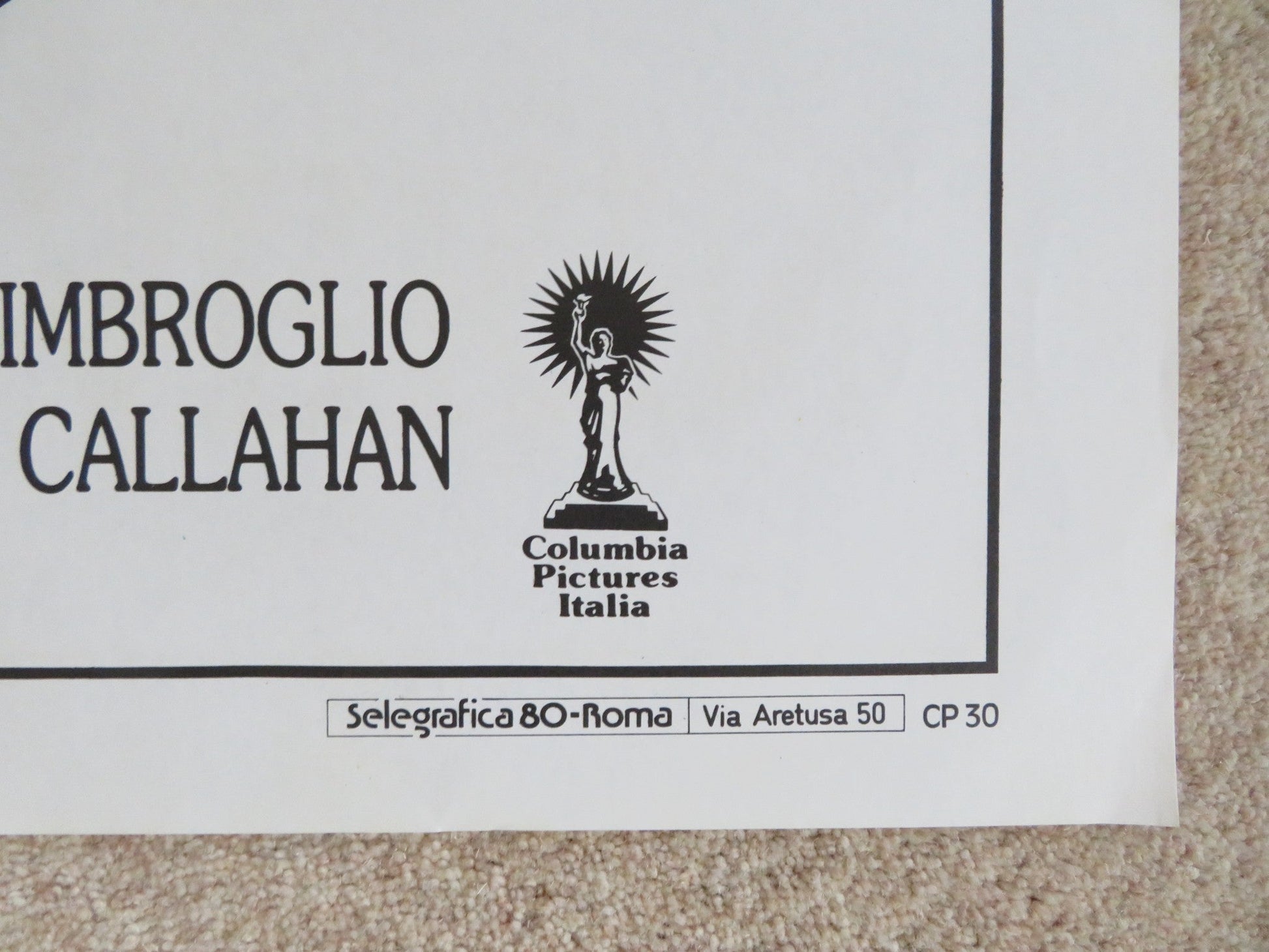 BIG TROUBLE ITALIAN 2 FOGLIO POSTER PETER FALK ALAN ARKIN 1986 Rendezvous Cinema Movie posters