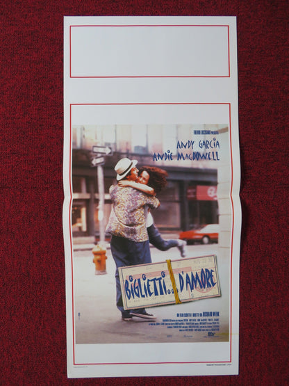 BIGLIETTI D'AMORE ITALIAN LOCANDINA POSTER ANDY GARCIA ANDIE MACDOWELL 1998 Rendezvous Cinema Movie posters