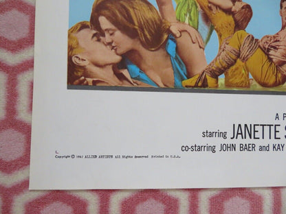 BIKINI PARADISE FOLDED US ONE SHEET POSTER JANETTE SCOTT KIERON MOORE 1967 Movie posters