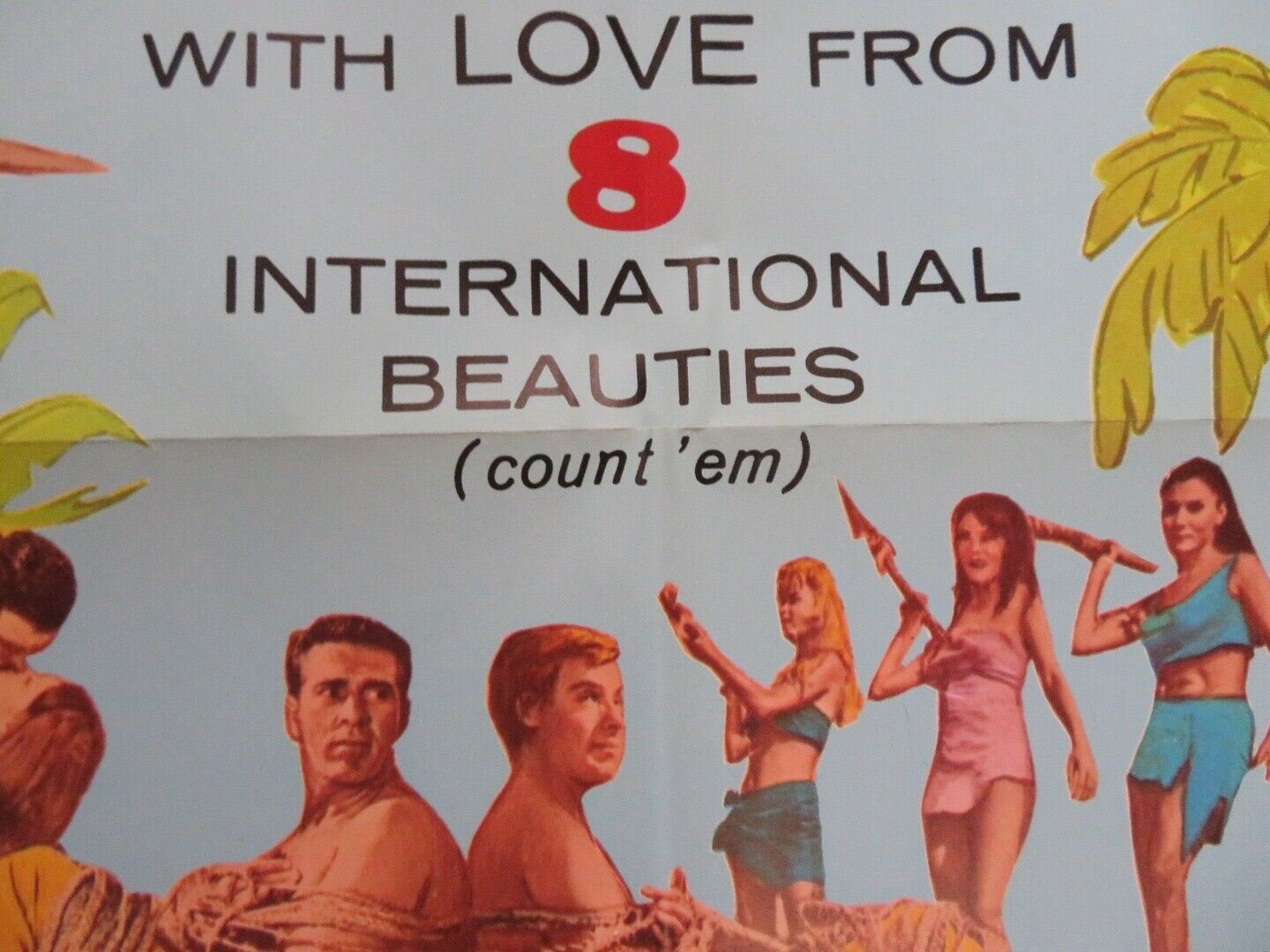 BIKINI PARADISE FOLDED US ONE SHEET POSTER JANETTE SCOTT KIERON MOORE 1967 Movie posters