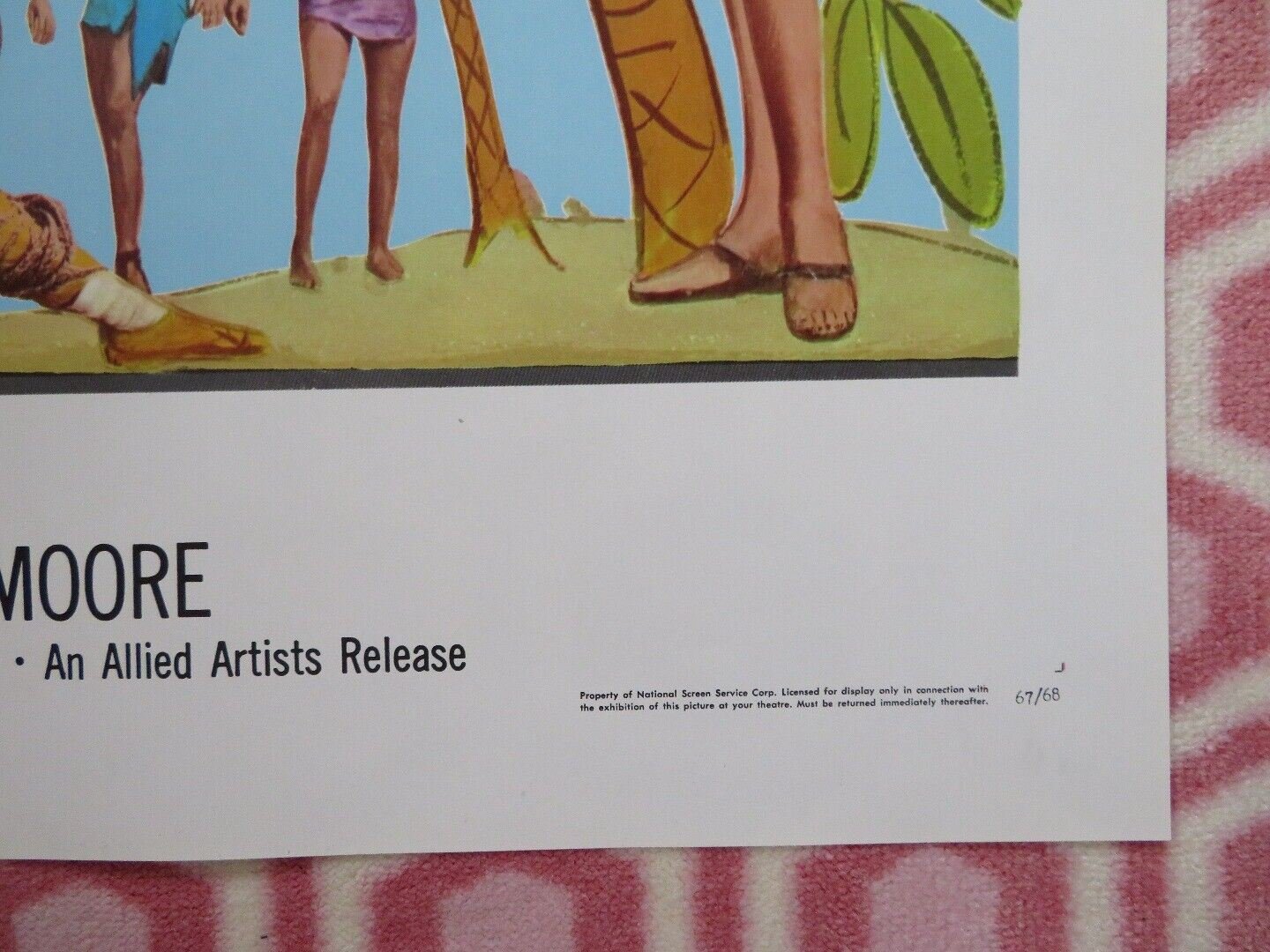 BIKINI PARADISE FOLDED US ONE SHEET POSTER JANETTE SCOTT KIERON MOORE 1967 Movie posters