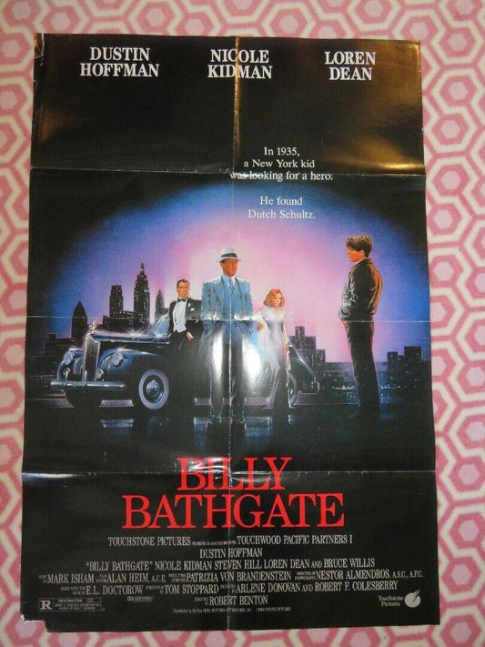 BILLY BATHGATE FOLDED US ONE SHEET POSTER DUSTIN HOFFAN NICOLE KIDMAN 1991 Movie posters