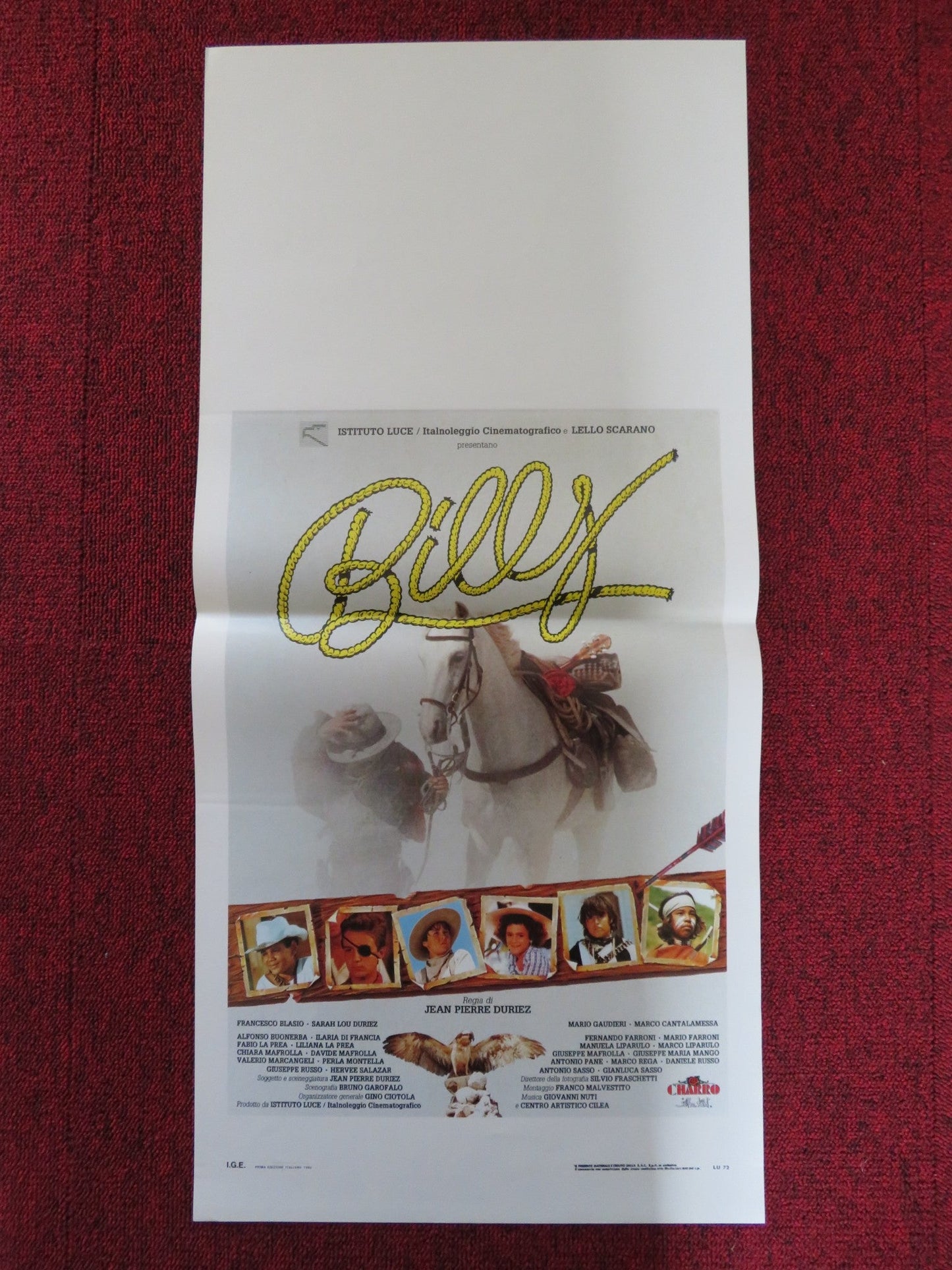 BILLY ITALIAN LOCANDINA POSTER FRANCESCO BLASIO SARAH LOU DURIEZ 1991 Rendezvous Cinema Movie posters