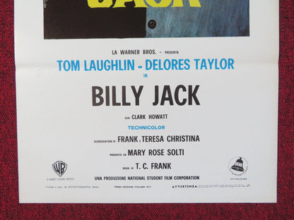 BILLY JACK ITALIAN LOCANDINA POSTER TOM LAUGHLIN DELORES TAYLOR 1971 Rendezvous Cinema Movie posters