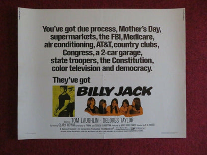 BILLY JACK US HALF SHEET (22"x 28") POSTER TOM LAUGHLIN DELORES TAYLOR 1971 Movie posters