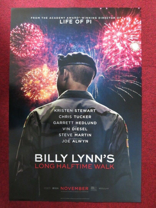 BILLY LYNN'S LONG HALFTIME WALK US ONE SHEET ROLLED POSTER ANG LEE 2016 Movie posters