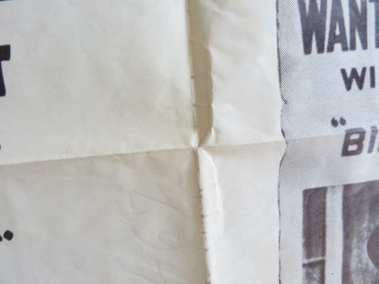 BILLY THE KID FOLDED US ONE SHEET POSTER ROBERT TAYLOR BRIAN DONLEVY R1955 Rendezvous Cinema Movie posters