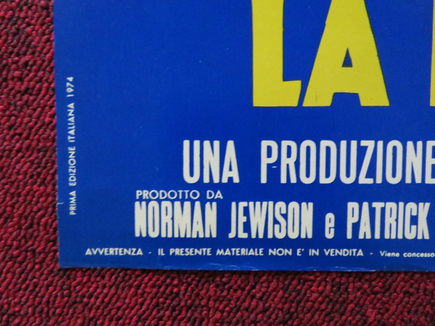 BILLY TWO HATS - B ITALIAN FOTOBUSTA POSTER GREGORY PECK DESI ARNAZ JR 1974 Rendezvous Cinema Movie posters