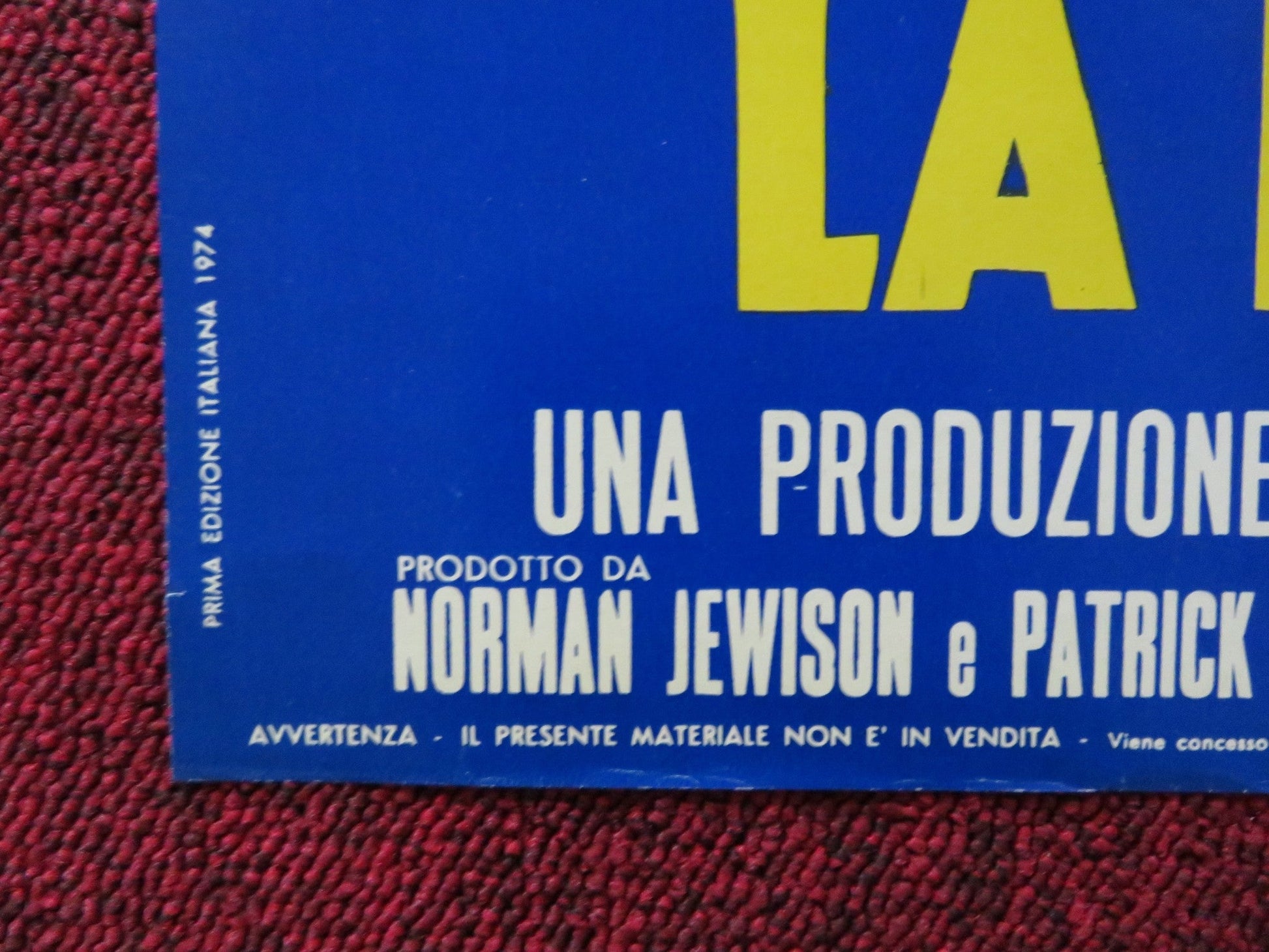 BILLY TWO HATS - B ITALIAN FOTOBUSTA POSTER GREGORY PECK DESI ARNAZ JR 1974 Rendezvous Cinema Movie posters