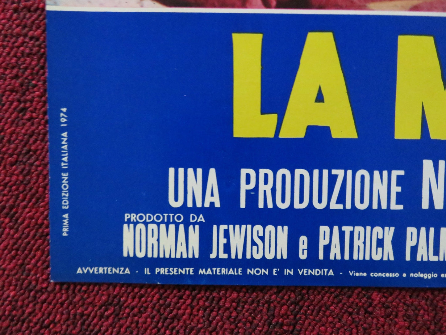 BILLY TWO HATS - D ITALIAN FOTOBUSTA POSTER GREGORY PECK DESI ARNAZ JR 1974 Rendezvous Cinema Movie posters