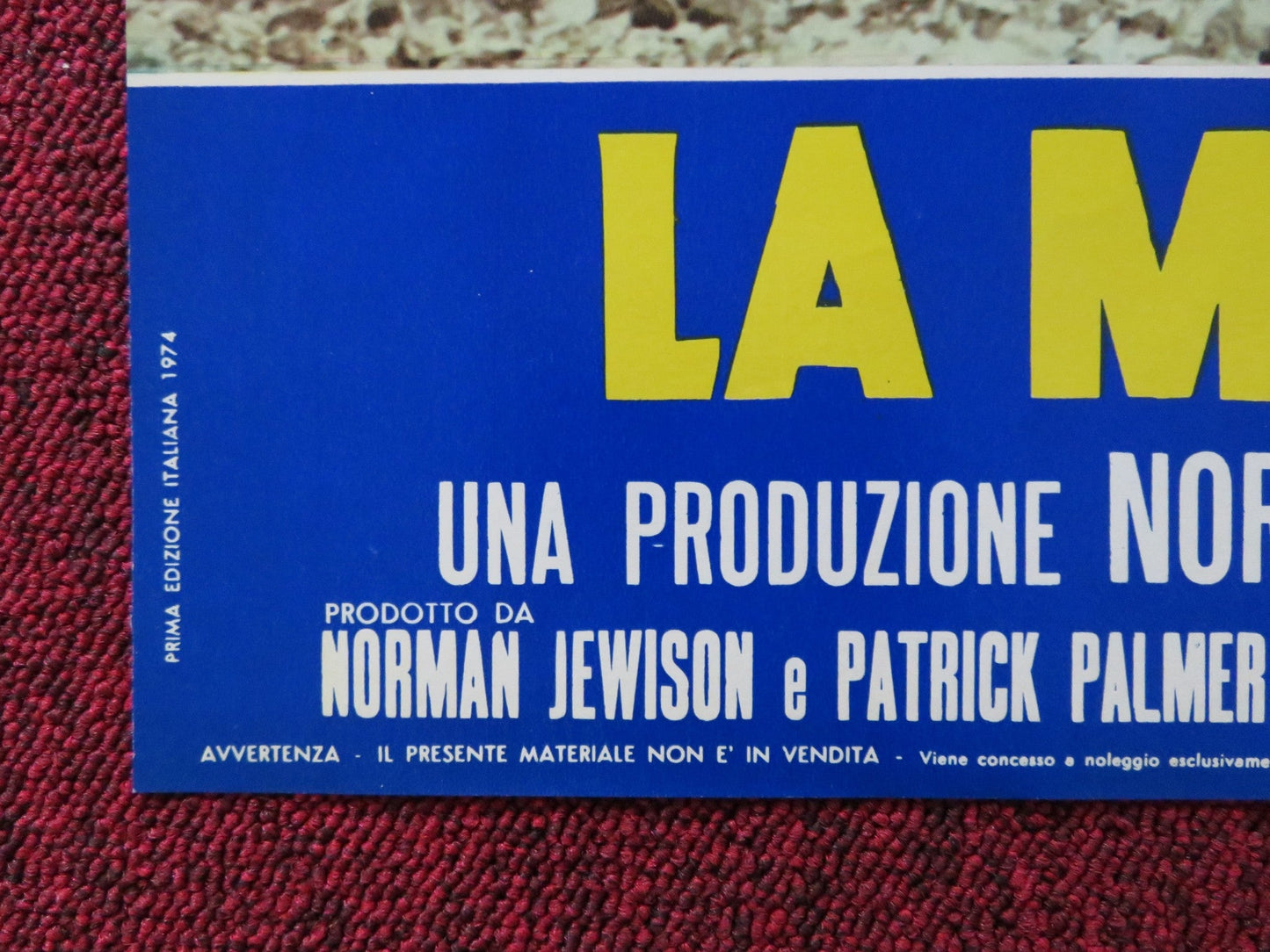 BILLY TWO HATS - E ITALIAN FOTOBUSTA POSTER GREGORY PECK DESI ARNAZ JR 1974 Rendezvous Cinema Movie posters