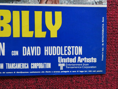 BILLY TWO HATS - F ITALIAN FOTOBUSTA POSTER GREGORY PECK DESI ARNAZ JR 1974 Rendezvous Cinema Movie posters