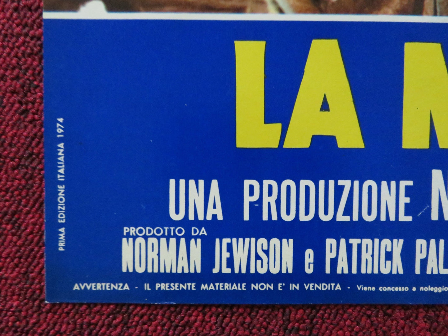 BILLY TWO HATS - G ITALIAN FOTOBUSTA POSTER GREGORY PECK DESI ARNAZ JR 1974 Rendezvous Cinema Movie posters