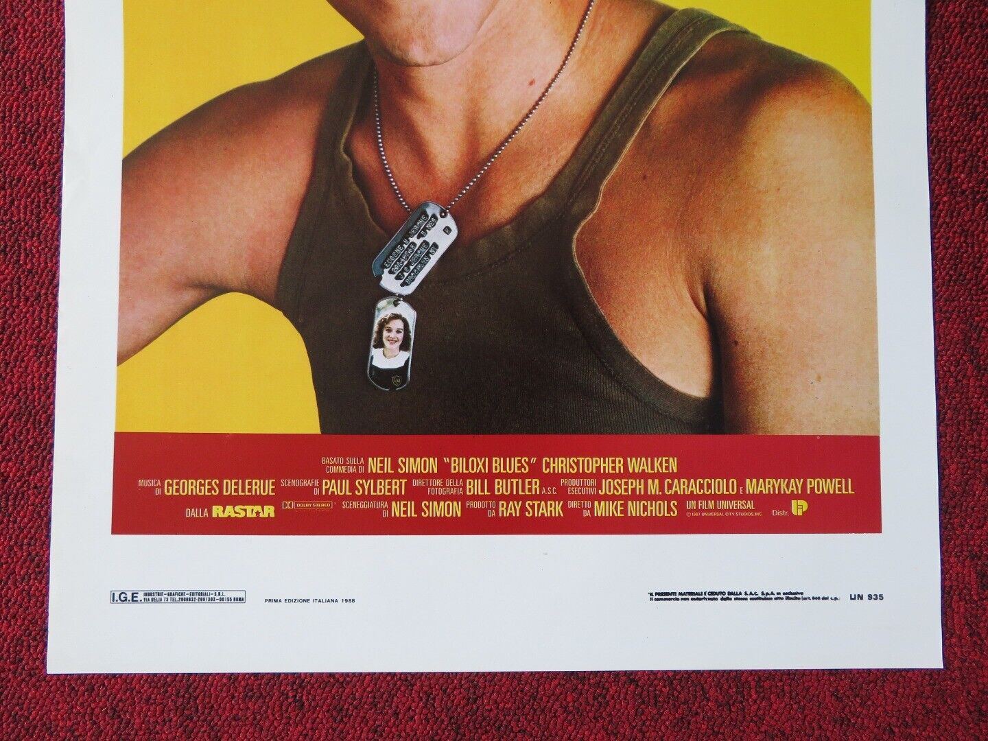 BILOXI BLUES ITALIAN LOCANDINA (27.5"x13") POSTER MATTHEW BRODERICK 1998 Movie posters