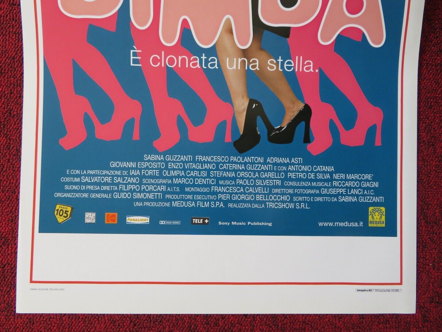 BIMBA E CLONATA UNA STELLA ITALIAN LOCANDINA (27.5"x13") POSTER S GUZZANTI 2002 Movie posters