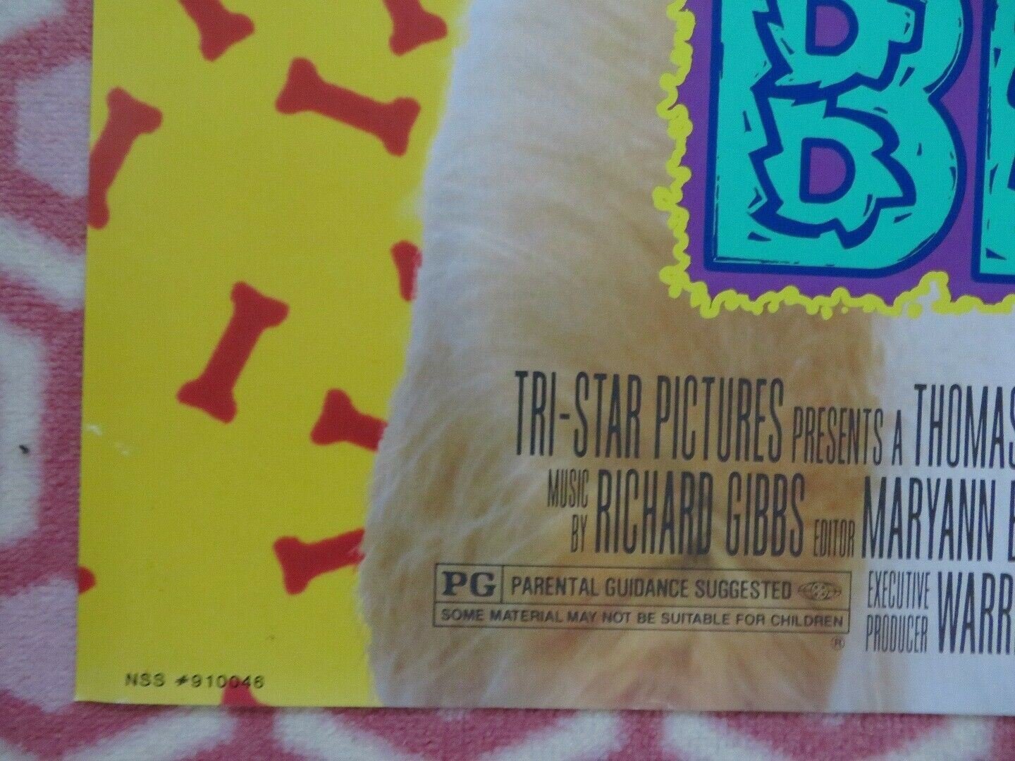 BINGO US ONE SHEET POSTER CINDY WILLIAMS DAVID RASCHE 1991 Movie posters