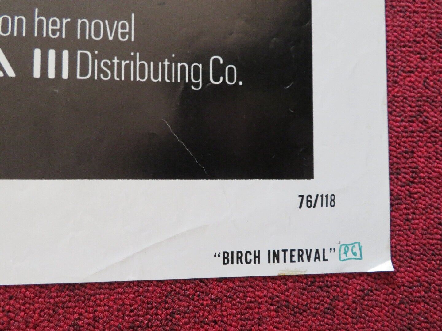 BIRCH INTERVAL FOLDED US ONE SHEET POSTER EDDIE ALBERT RIP TORN 1976 Movie posters