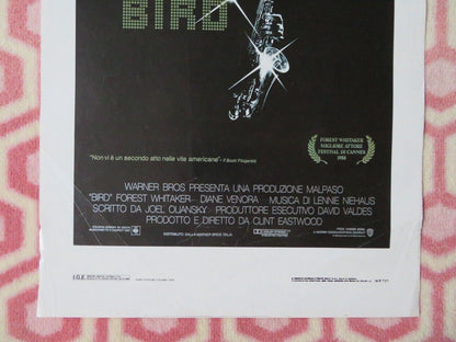 BIRD ITALIAN LOCANDINA (27.5"x13") POSTER CLINT EASTWOOD FOREST WHITAKER 1988 - Rendezvous Cinema