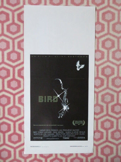 BIRD ITALIAN LOCANDINA (27.5"x13") POSTER CLINT EASTWOOD FOREST WHITAKER 1988 - Rendezvous Cinema