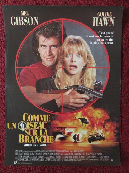 BIRD ON A WIRE FRENCH (15"x 21") POSTER MEL GIBSON GOLDIE HAWN 1990 Movie posters