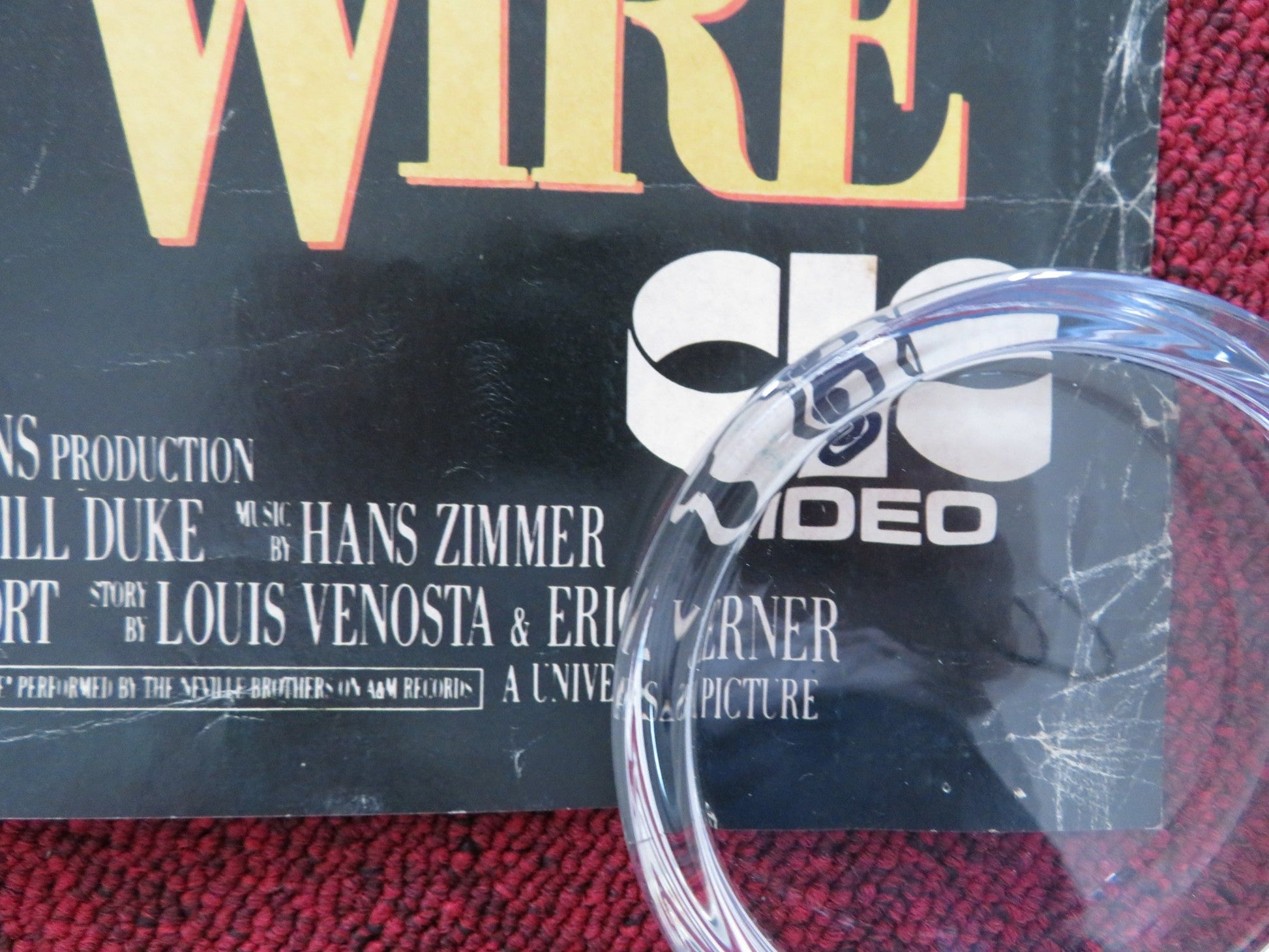 BIRD ON A WIRE VHS VIDEO POSTER MEL GIBSON GOLDIE HAWN 1990 Rendezvous Cinema Movie posters