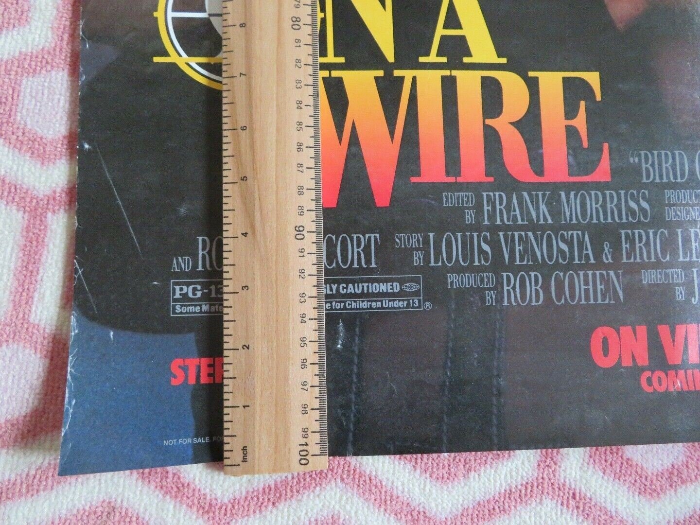 BIRD ON A WIRE VHS VIDEO US ONE SHEET POSTER ROLLED GOLDIE HAWN MEL GIBSON 1990 Movie posters