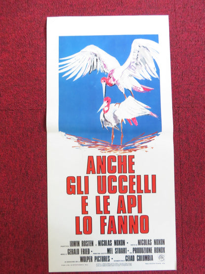 BIRDS DO IT, BEES DO IT ITALIAN LOCANDINA POSTER NICOLAS NOXON LEE BERGERE 1975 Rendezvous Cinema Movie posters