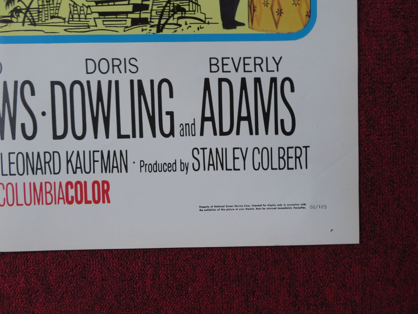 BIRDS DO IT FOLDED US ONE SHEET POSTER SOUPY SALES TAB HUNTER 1966 Rendezvous Cinema Movie posters