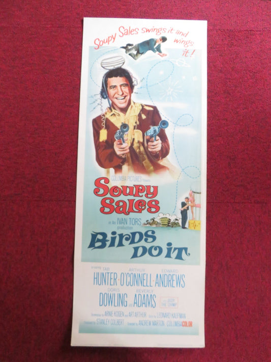 BIRDS DO IT US INSERT (14"x 36") POSTER SOUPY SALES TAB HUNTER 1966 Rendezvous Cinema Movie posters