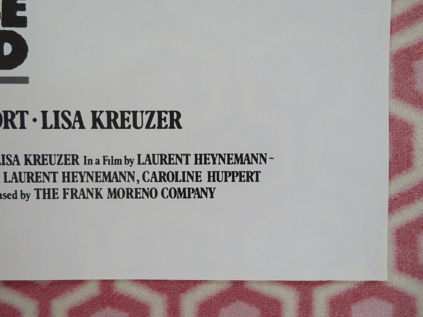 BIRGITT HASS MUST BE FOLDED US ONE SHEET POSTER PHILIPPE NOIRET 1981 Movie posters