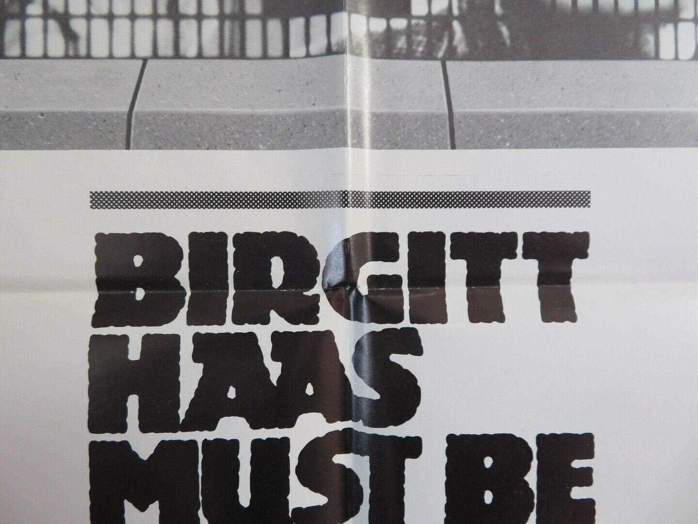 BIRGITT HASS MUST BE KILLED ONE SHEET (27"x 41") POSTER PHILIPPE NOIRET 1981 Movie posters