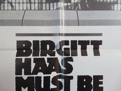 BIRGITT HASS MUST BE KILLED ONE SHEET (27"x 41") POSTER PHILIPPE NOIRET 1981 Movie posters