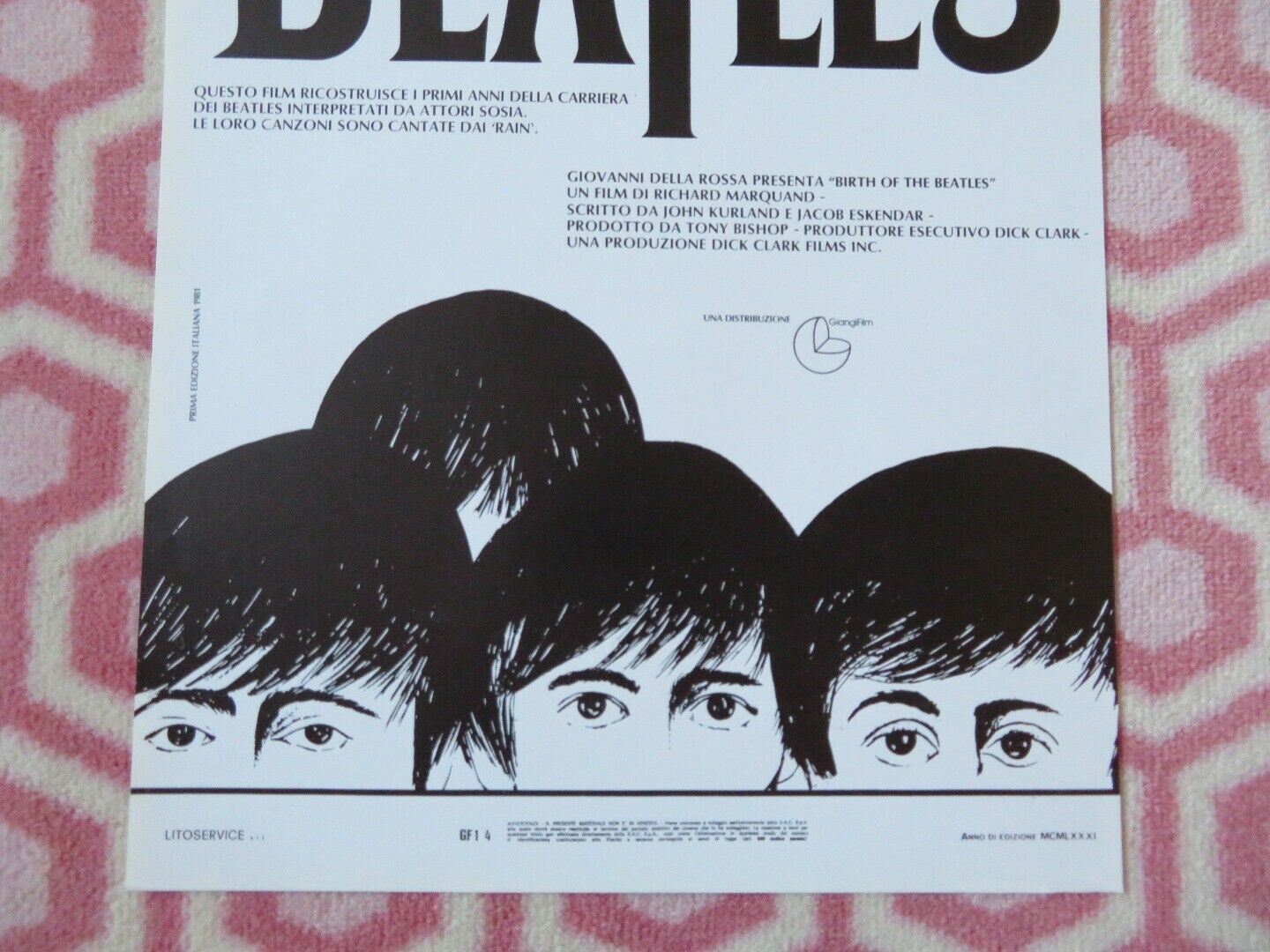 BIRTH OF THE BEATLES ITALIAN LOCANDINA (27.5"x12") POSTER 1979 - Rendezvous Cinema