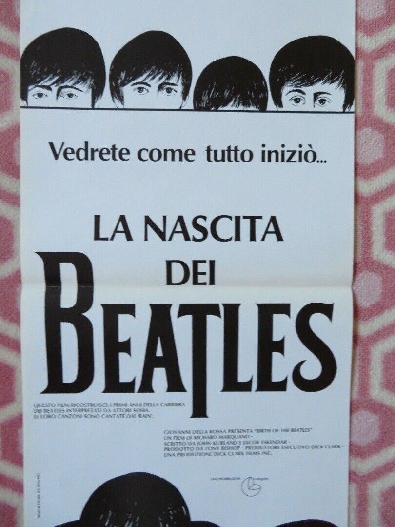 BIRTH OF THE BEATLES ITALIAN LOCANDINA (27.5"x12") POSTER 1979 - Rendezvous Cinema