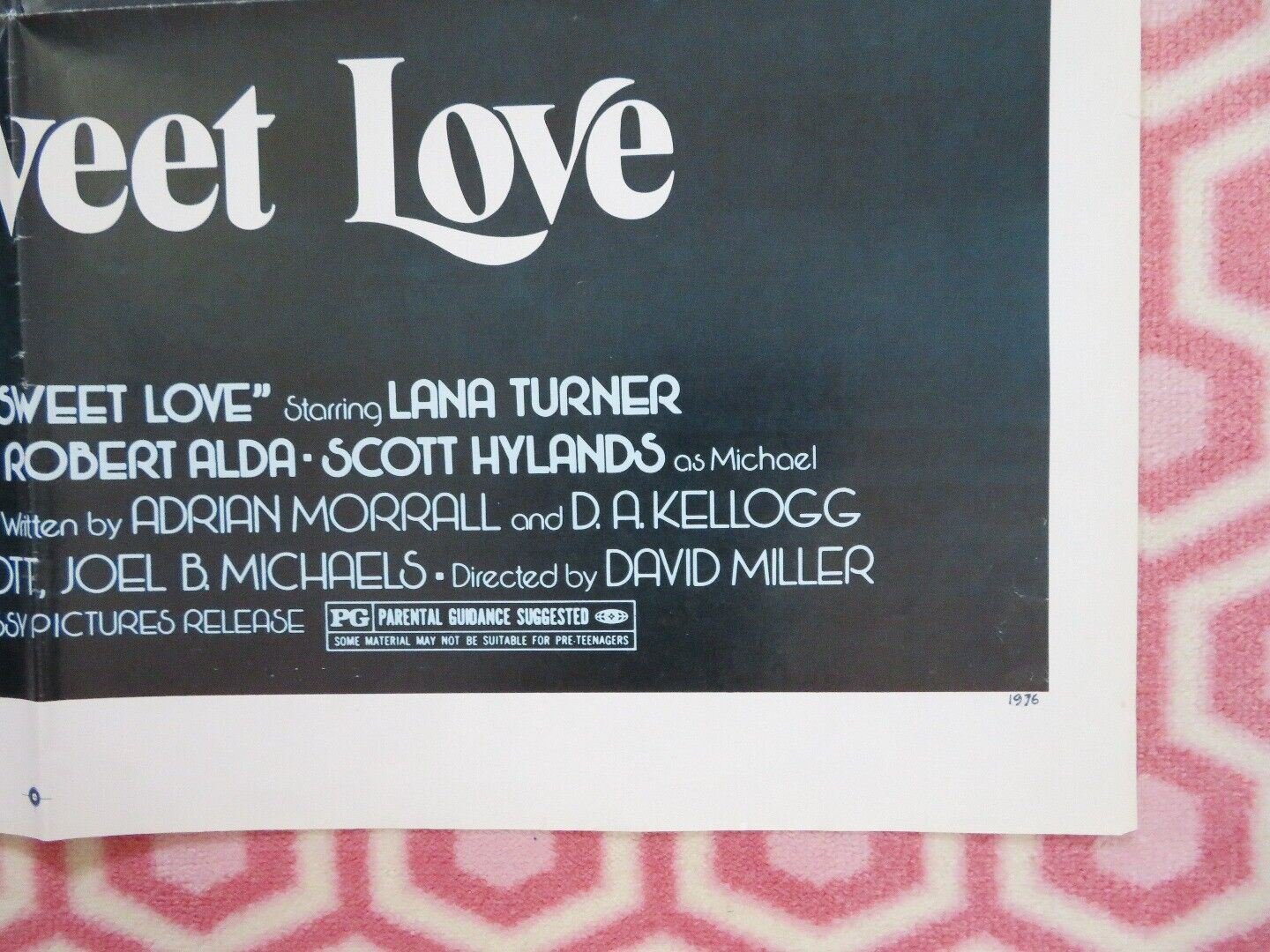 BITTERSWEET LOVE FOLDED US ONE SHEET POSTER LANA TURNER ROBERT LANSING 1976 Movie posters