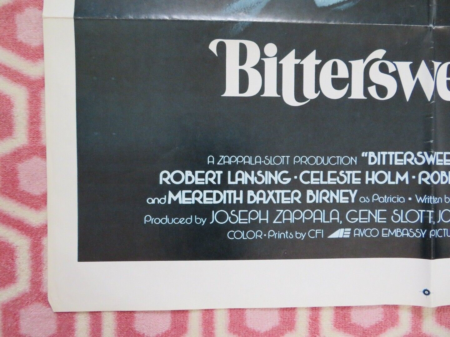 BITTERSWEET LOVE FOLDED US ONE SHEET POSTER LANA TURNER ROBERT LANSING 1976 Movie posters