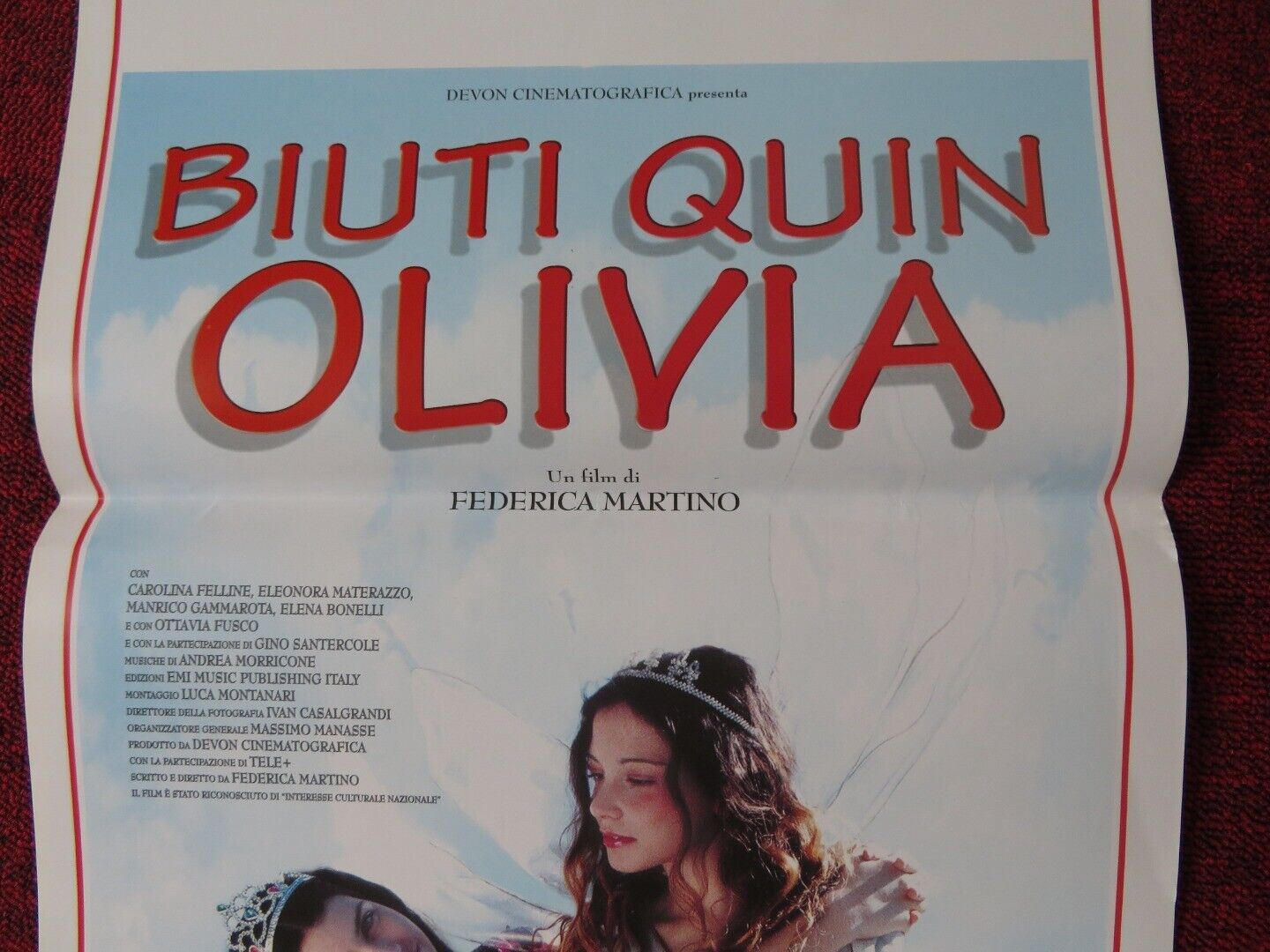 BIUTI QUIN OLIVIA ITALIAN LOCANDINA (27.5"x13") POSTER CAROLINA FELLINE 2002 Movie posters