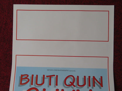 BIUTI QUIN OLIVIA ITALIAN LOCANDINA (27.5"x13") POSTER CAROLINA FELLINE 2002 Movie posters