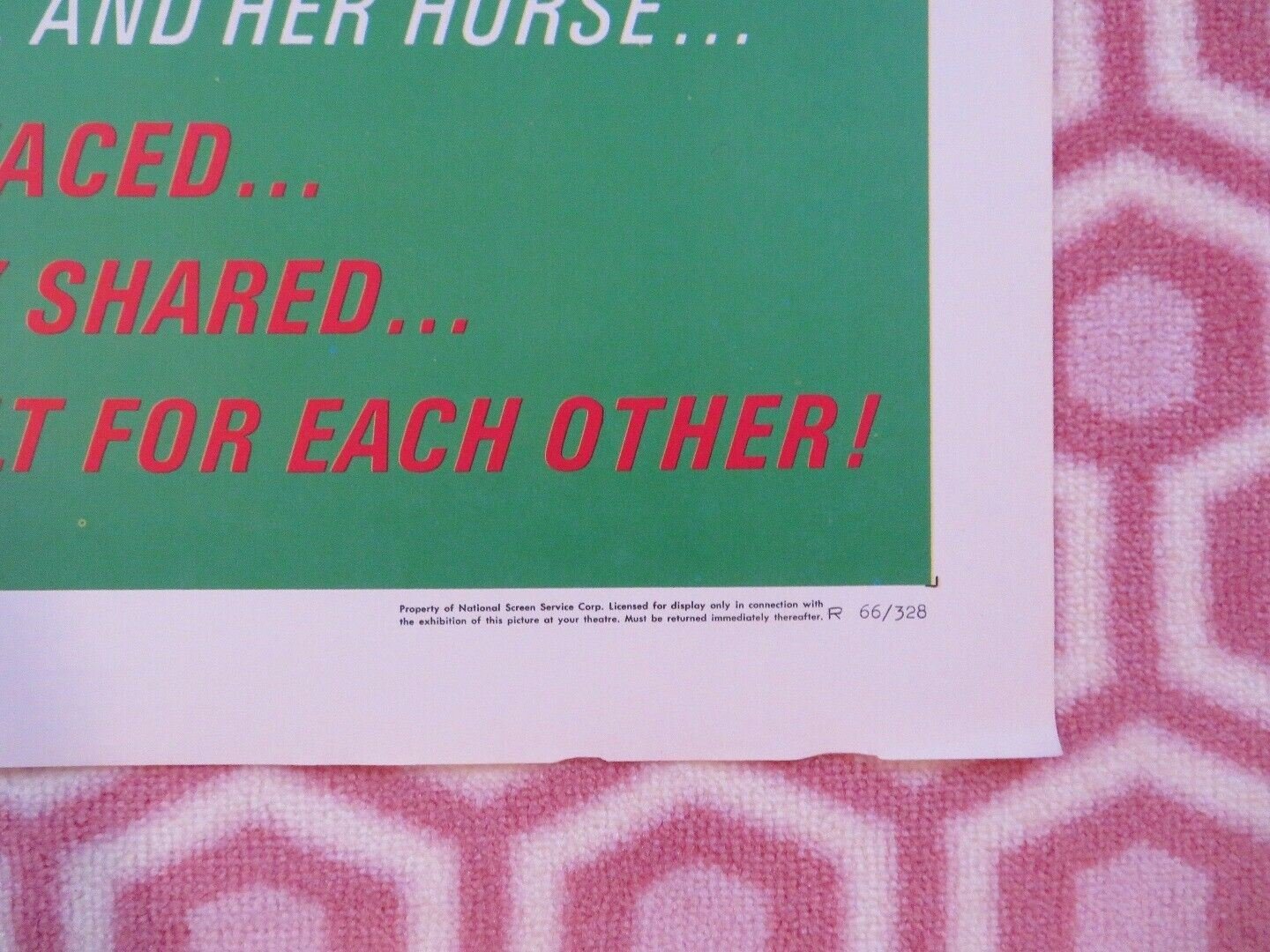 BLACK BEAUTY ONE SHEET POSTER ANNA SEWELL MONA FREEMAN 1966 O.R 1946 Movie posters