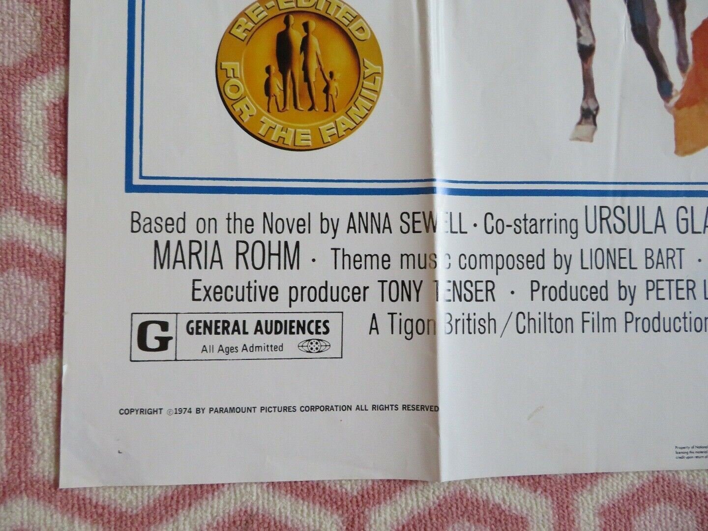 BLACK BEAUTY US ONE SHEET POSTER MARK LESTER WALTER SLEZAK 1971 Movie posters