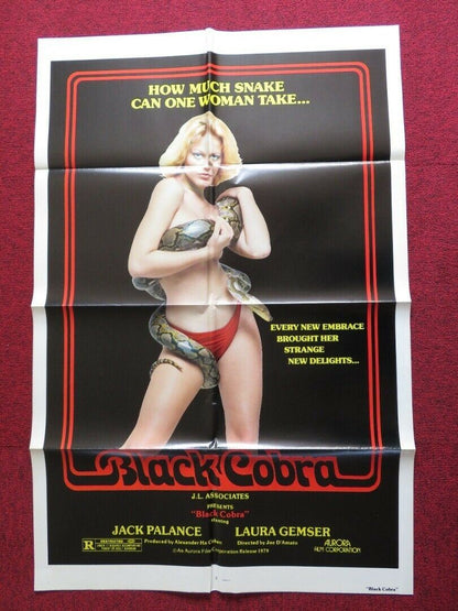 BLACK COBRA WOMAN US ONE SHEET POSTER JACK PALANCE LAURA GEMSER 1979 - Rendezvous Cinema