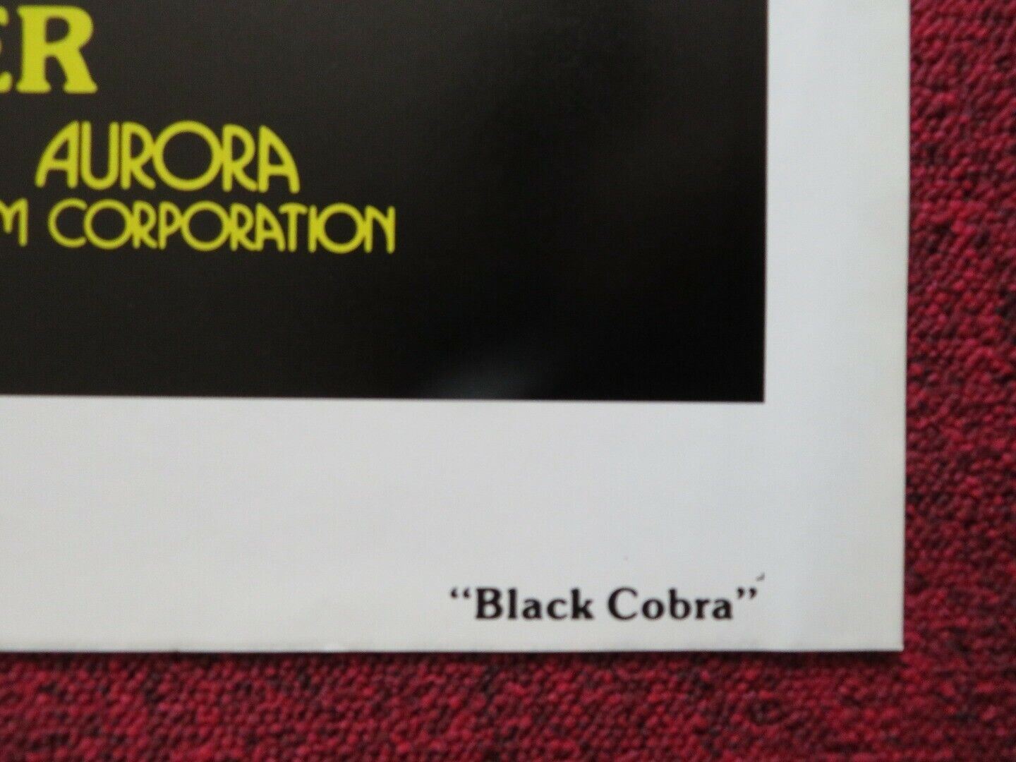 BLACK COBRA WOMAN US ONE SHEET POSTER JACK PALANCE LAURA GEMSER 1979 - Rendezvous Cinema