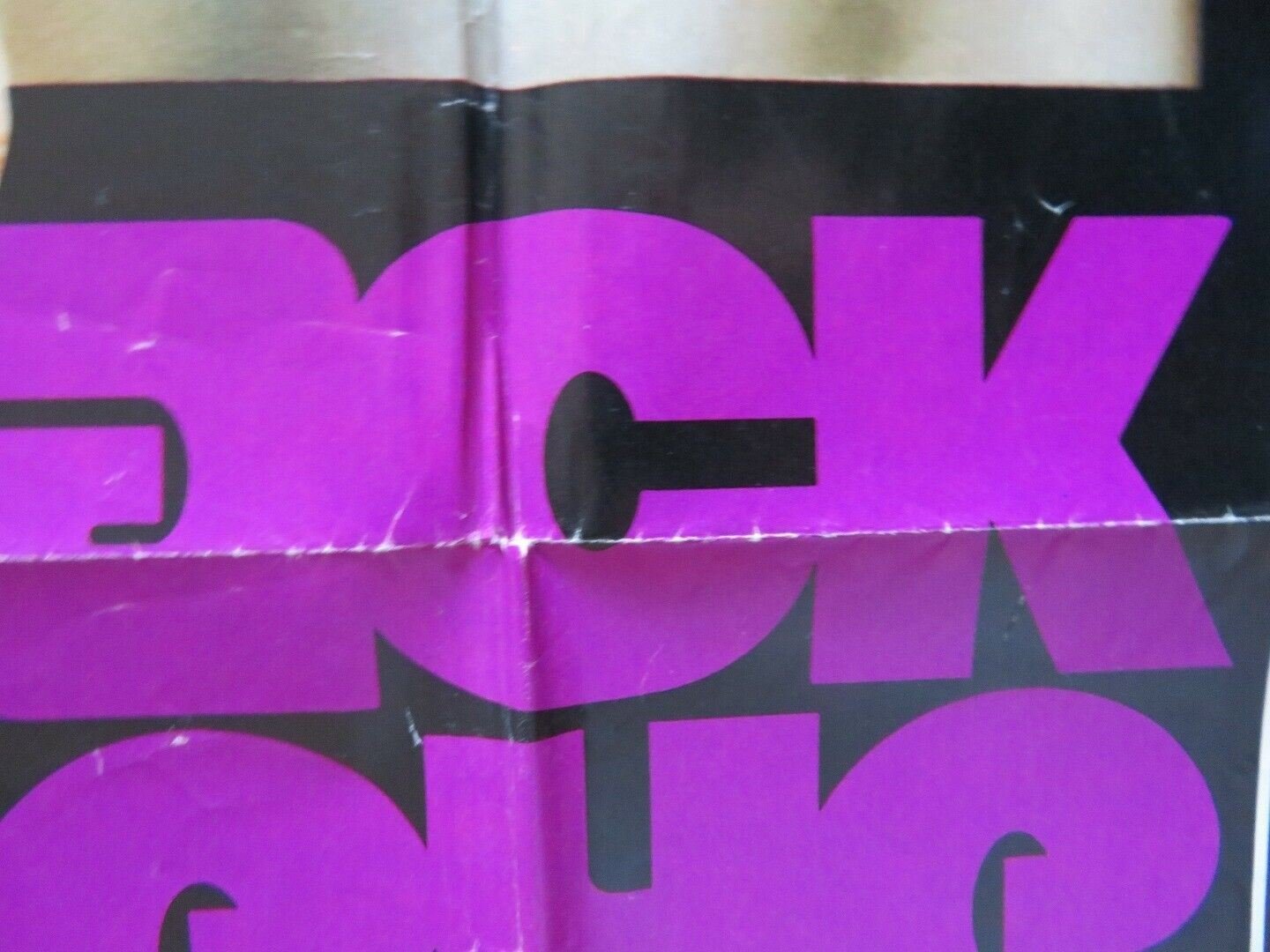 BLACK EYE FOLDED US ONE SHEET POSTER FRED WILLIAMSON MAREE CHEATHAM 1974 Movie posters